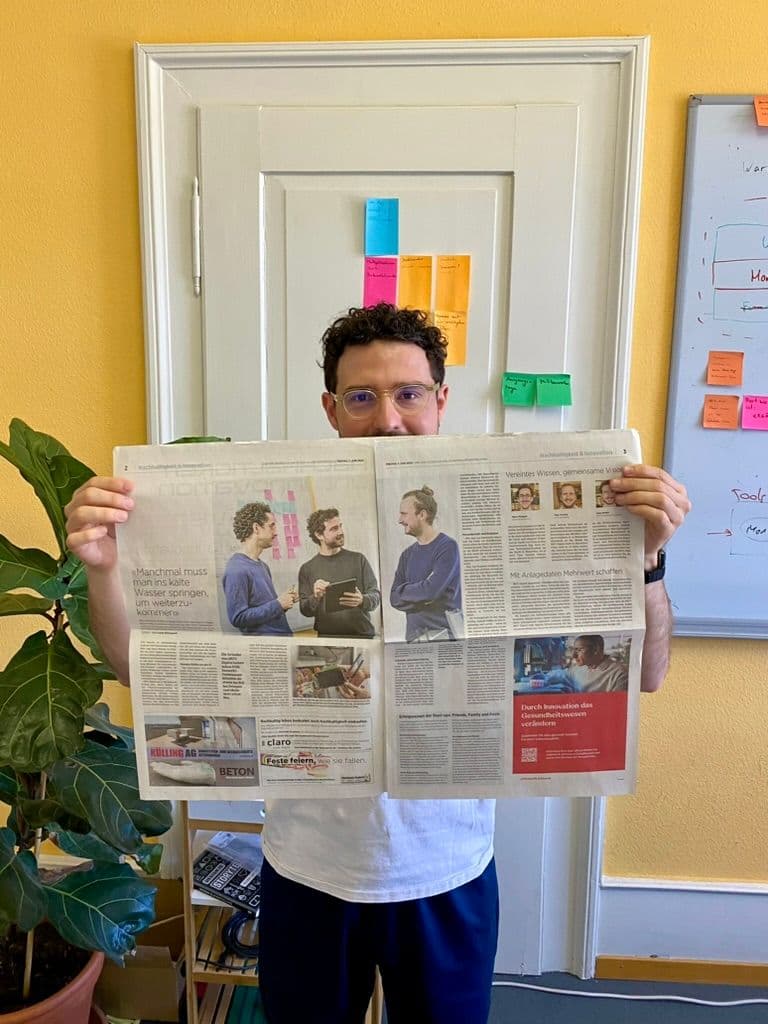 Gzim mit der Print-Ausgabe